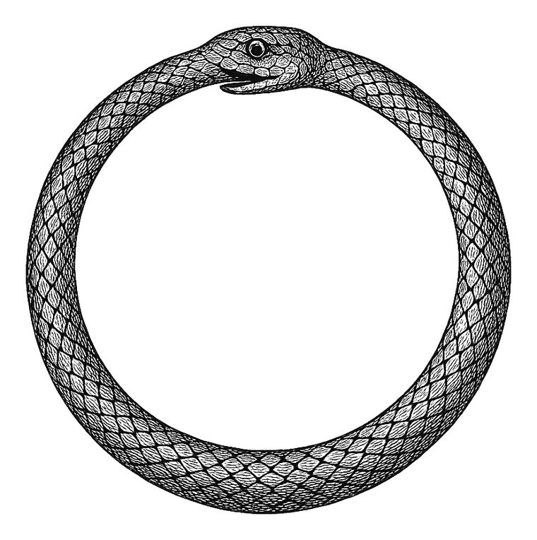 The ouroboros, from The Code of Symbols